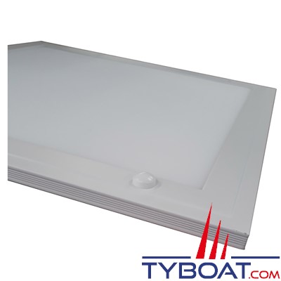 Mantagua - Plafonnier chausey -40w blanc neutre 4500k - 600x600x10mm - 24vdc aluminium blanc