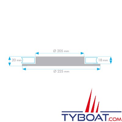 Mantagua - Plafonnier penfret encastré -18w blanc neutre 4500k - ø225mm - 230 vac aluminium blanc