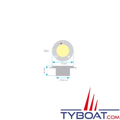 Mantagua - Projecteur éclairage barre de flèche encastré  trileds 90w - 40° - aluminium anodisé mat