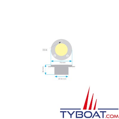 Mantagua - Projecteur éclairage barre de flèche encastré  trileds 90w - 40° - aluminium anodisé noir