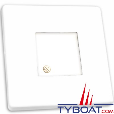 Mantagua - Spot blanc Nividic (carré) - IP67 étanche - 10W - blanc chaud - avec interrupteur