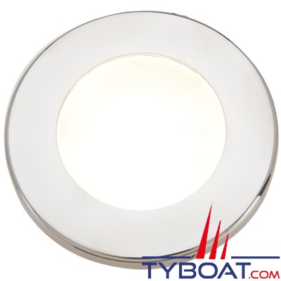 Mantagua - Spot inox poli Tudy (rond) - 20w - blanc chaud - IP67 - gradable