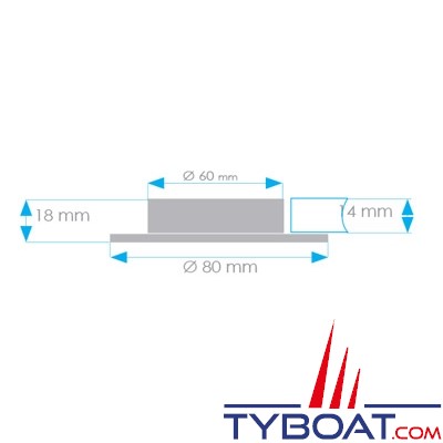 Mantagua - Spot LED encastré Tristan - IP67 étanche - aluminium brossé mat - blanc chaud - 20w - avec interrupteur