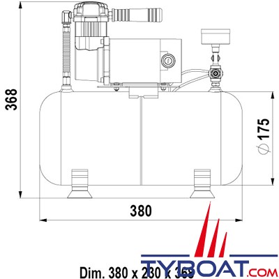 Marco - M3 Compresseur d'air - 47 L/min - 12V