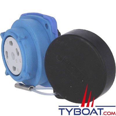 Maréchal électric - Connecteur femelle encastré - 230V - 3P+N+T PN (cache inclus)