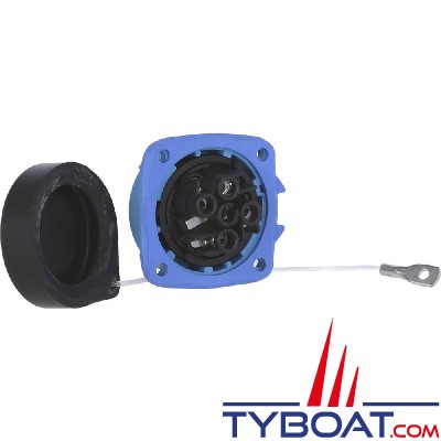 Maréchal électric - Connecteur femelle encastré - 230V - 3P+N+T PN (cache inclus)