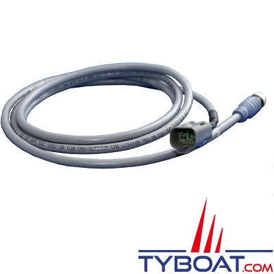 Maretron - Adaptateur micro femelle vers prise allemande 4 broches 2 M