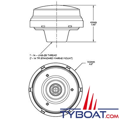 Maretron - Antenne GPS (WAAS/EGNOS/SBAS/MSAS) GPS200 - NMEA2000