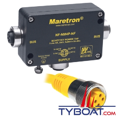 Maretron - Boîtier d'alimentation NMEA2000 Mini avec protection par fusible