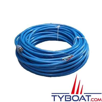 Maretron - Câble NMEA2000 Mid simple femelle vers câble ouvert 25 m (bleu)
