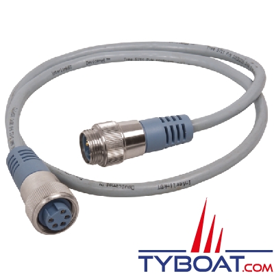 Maretron - Câbles et connecteurs NMEA2000 - Mini cordon double - M vers F - 8 m (gris)