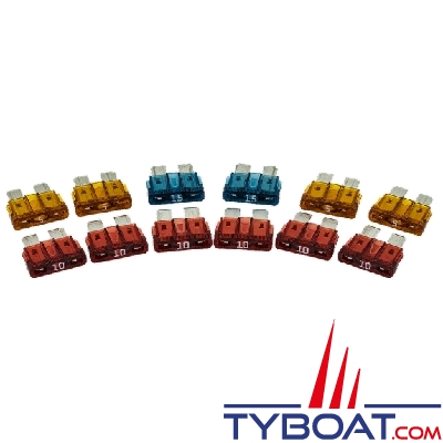 Maretron - CBMD - Bloc-fusibles pour module de dérivation (2 x 15 A, 6 x 10 A et 4 x 5 A)