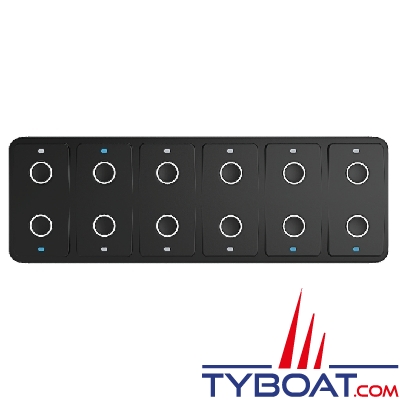 Maretron - CKM12 - Clavier à membrane à 12 touches (cercle sur les boutons) avec câble adaptateur CKM vers NMEA 2000, 0,2 m