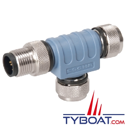 Maretron - Connecteur en T NMEA2000  - Micro-C Mâle/Femelle/Femelle