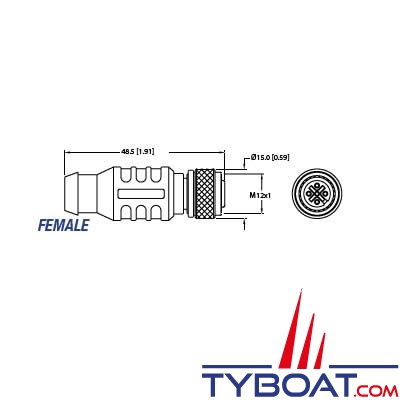 Maretron - Terminaison NMEA2000 - Micro-C Femelle
