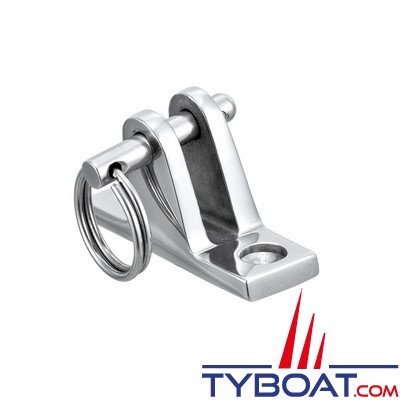 Marine Town - Base plane pour installation capote - Inox 316 - à goupille - 57x19x36 mm