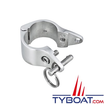 Marine Town - Collier ouvrant - fermeture à goupille rapide - Inox 316 - pour tubes Ø 25.4mm (1