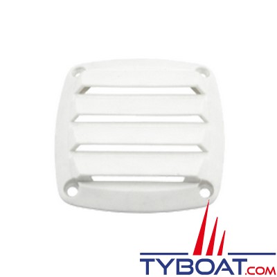 Marine Town - Grille de ventilation - couvercle PVC - 80x80 mm - blanc  MARINE TOWN 09121740 