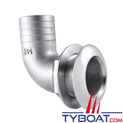 Marine Town - Passe coque Inox 316 - coude 90°