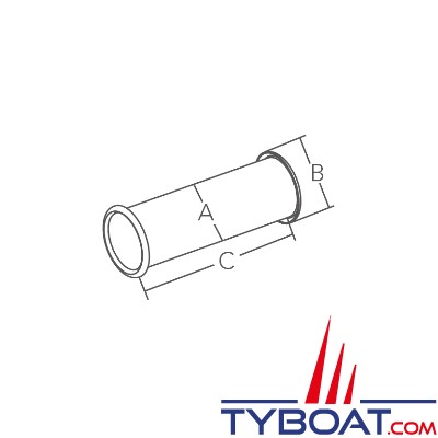 Marine Town - Passe-coque pour cale moteur - inox 304