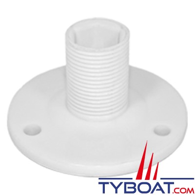 Marine Town - Support antenne - nylon blanc - hauteur 41 mm - filetage 1