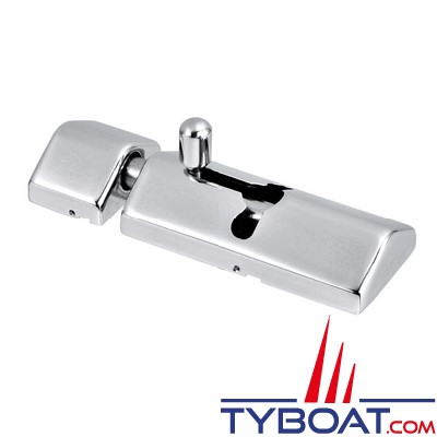 Marine Town - Targette de porte - inox 316 brillant et nylon - avec gâche - 67x31 mm