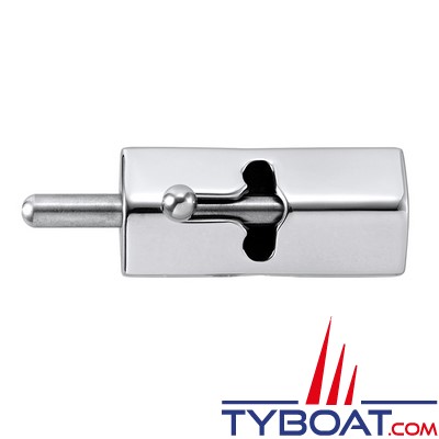 Marine Town - Targette de porte - inox 316 brillant et nylon - sans gâche - 67x31 mm