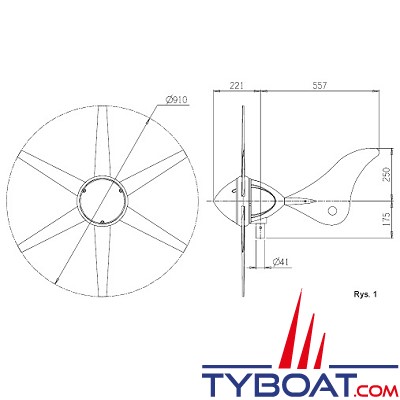 Marlec - Eolienne Rutland 914i - 12 Volts 300 Watts