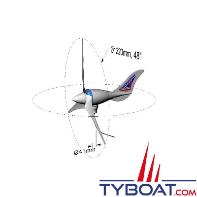Marlec - Eolienne Rutland  WG 1200 - 24 Volts 500 Watts - Avec régulateur