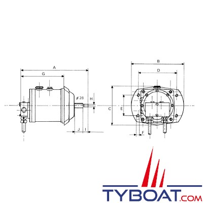 Marsili -  C9120 - Pompe hydraulique manuelle 7/100 - 120 cm3