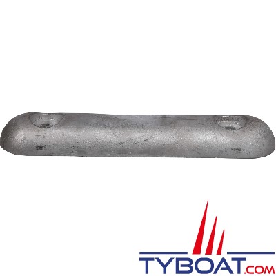 Martyr - Anode aluminium - à boulonner - 1.770 kg - 300x65 mm
