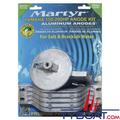 Martyr - Kit anode alu pour Yamaha 150-200cv