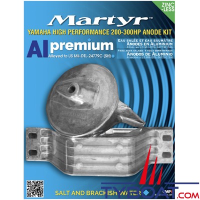 Martyr - Kit anode alu pour Yamaha High Performance 200-300cv