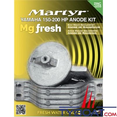 Martyr - Kit anode magnésium pour Yamaha 150-200cv