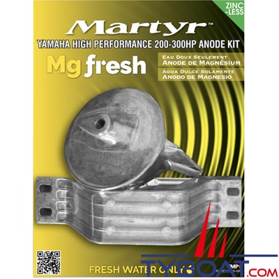 Martyr - Kit anode magnésium pour Yamaha High Performance 200-300cv