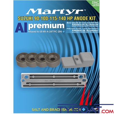 Martyr - Kit anodes alu pour Suzuki 90-100-115-140cv