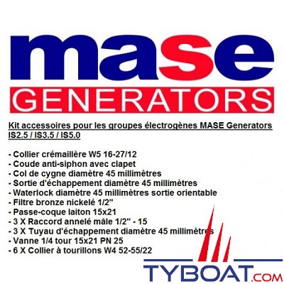 Mase generators - Kit d'installation pour groupe électrogène IS  2.6/ 3.5/ 5.0 