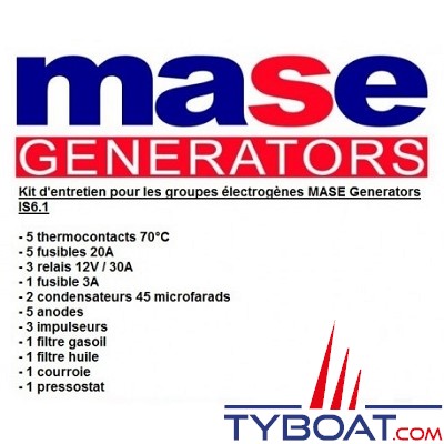 Mase generators - Kit entretien IS6.1