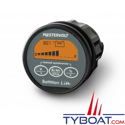 Mastervolt - Contrôleur de batterie 12/24V BattMan Lite avec shunt