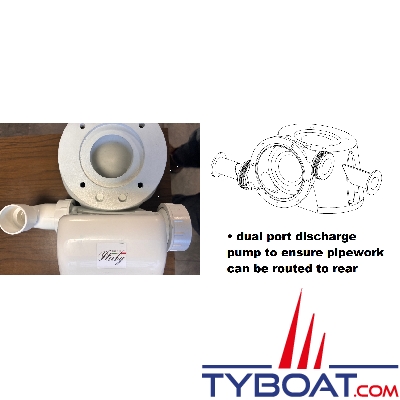 Matromarine - Kit de conversion pour WC Silent Compact, Confort - 24volts