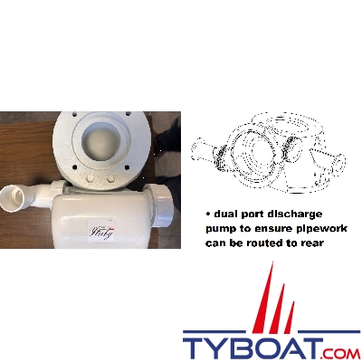 Matromarine - Kit de conversion pour WC Silent Compact, Confort - 12volts