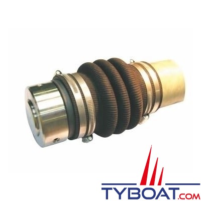 Maucour - Joint tournant ERCEM pour arbre Ø 28 mm et tube étambot Ø 64-70mm  - soufflet renforcé.