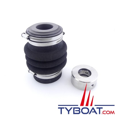 Maucour - Joint tournant ERCEM pour arbre Ø 34 mm et tube étambot Ø 75-84 mm  - soufflet renforcé.