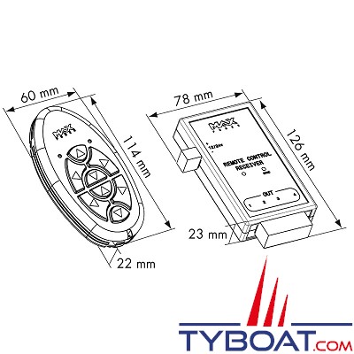 Max Power - Emetteur supplémentaire pour propulseur - 4 canaux