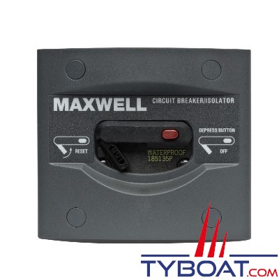 Maxwell - Disjoncteur - 135 Ampères - Pour guindeaux série 800 à 3500 /12 Volts  - 4000 /24 Volts
