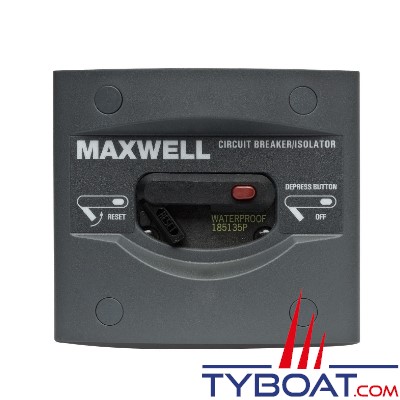 Maxwell - Disjoncteur - 80 Ampères - Pour guindeaux série 500 / 12 Volts - 1000 à 3500 / 24 Volts