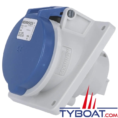 Mennekes - Socle incliné femelle plastique 2P + T 32A/230V