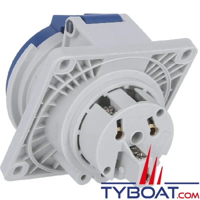Mennekes - Socle incliné femelle plastique 2P + T 32A/230V
