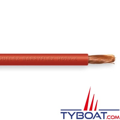 Miguélez Câbles - Câble électrique H07V-K 1,5mm² - Rouge (10m)