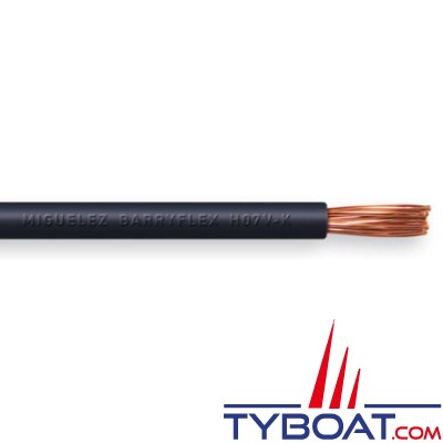 Pour Batterie Câble De Batterie Noir H07V-K 16 ² - 25 ² - 35 ² Ou 50 ² Cable 25mm2 Souple